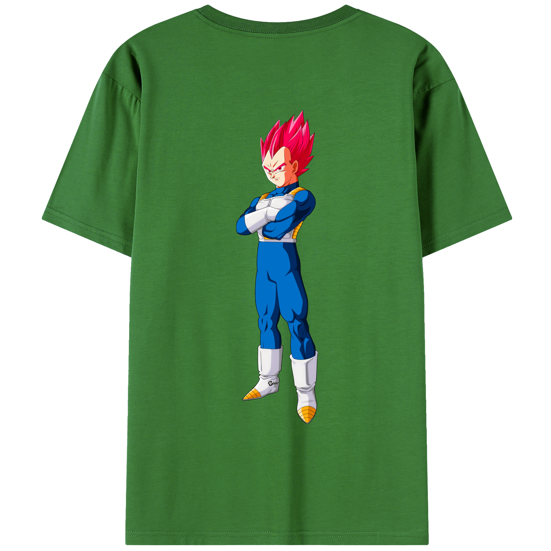 （画像用） ドラゴンボール ベジータ四世（Bejīta Yonsei）DRAGON BALL Vegeta IV レディース半袖Tシャツ(バックプリント)